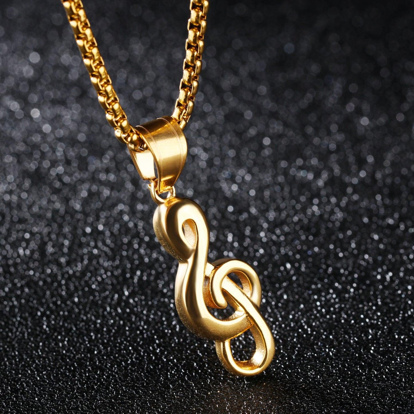 Music symbol necklace Automizely Dropshipping