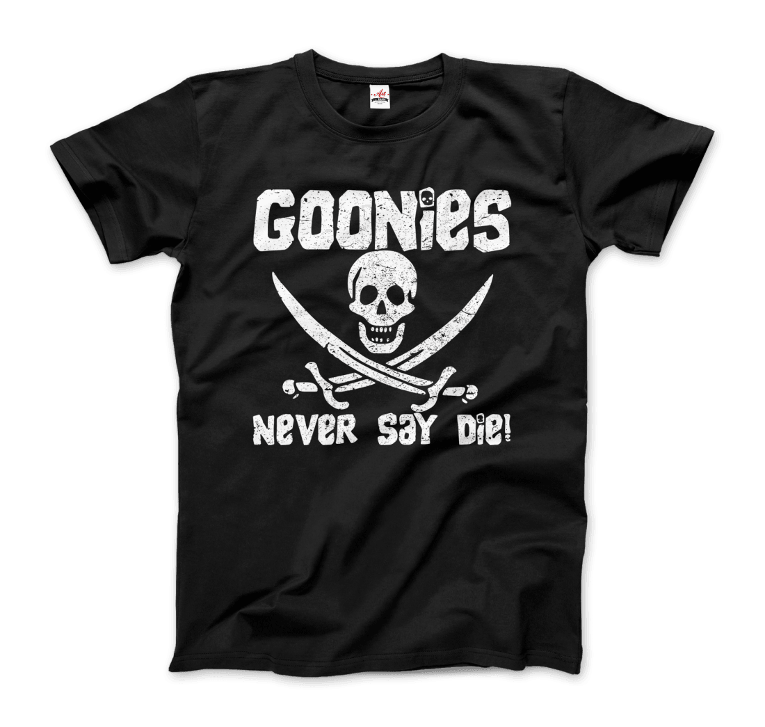 The Goonies Never Say Die Distressed Design T-Shirt Art-O-Rama Shop