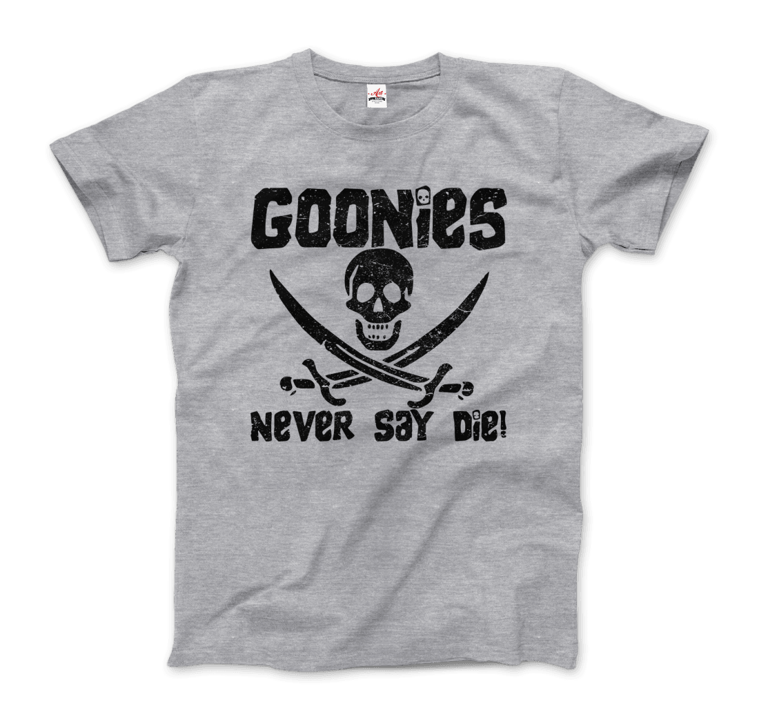 The Goonies Never Say Die Distressed Design T-Shirt Art-O-Rama Shop